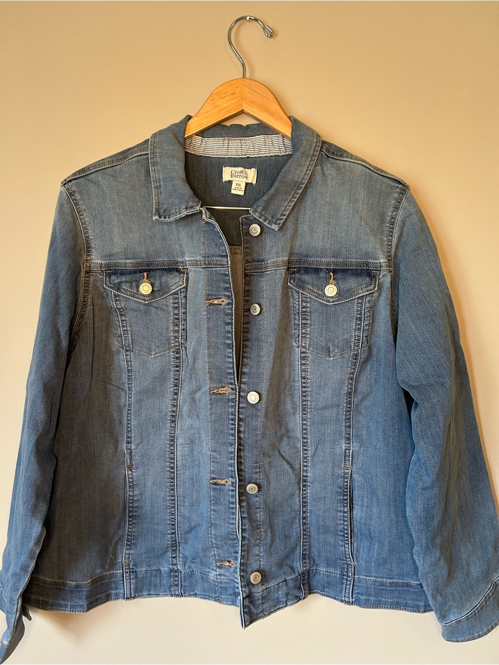 Croft & Barrow Women's Blue Denim Jean Jacket